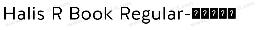 Halis R Book Regular字体转换